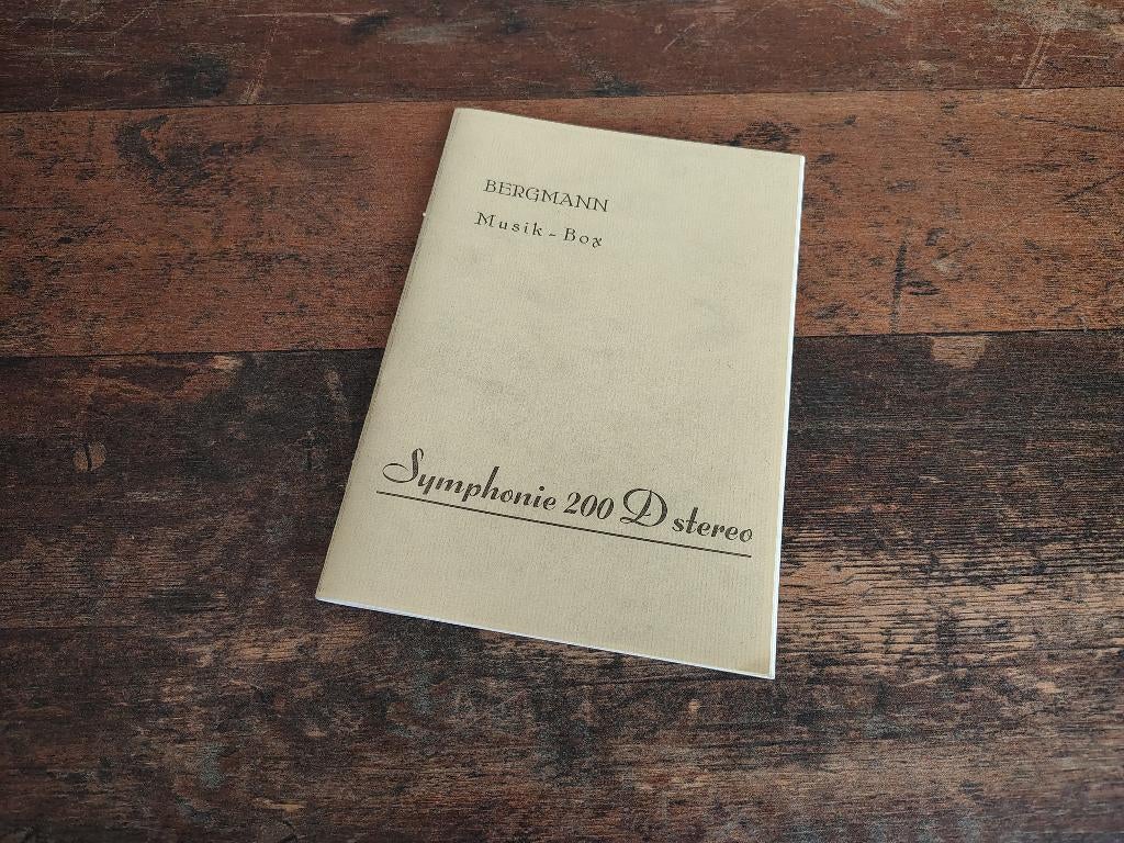 Handleiding Bergmann S200/ 45rpm (1961) jukebox, Verzenden, Gebruikt, 1950 tot 1960, Seeburg