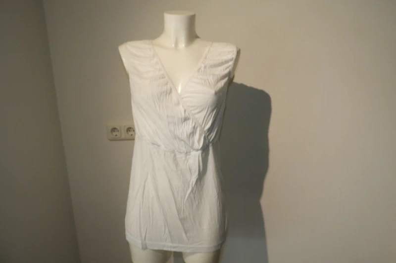 Wolford witte top mooi basis model overslagje v hals Mt L