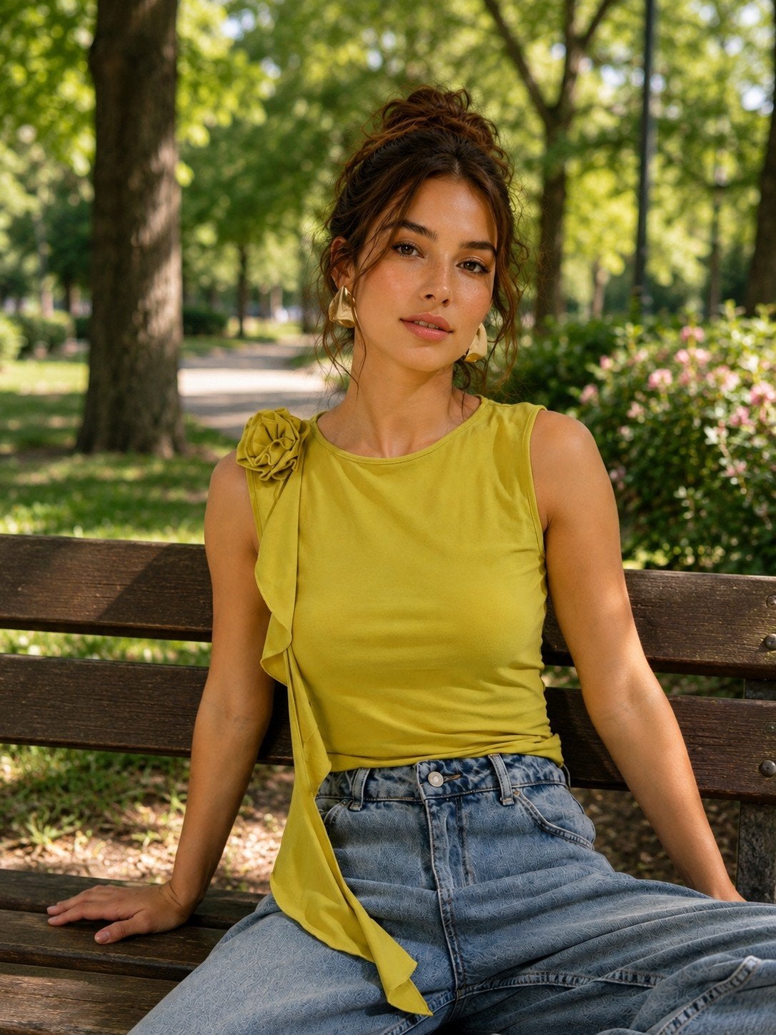Olijfgroene y2k top, Kleding | Dames, Tops, Nieuw, Groen, Zonder mouw, Ophalen of Verzenden