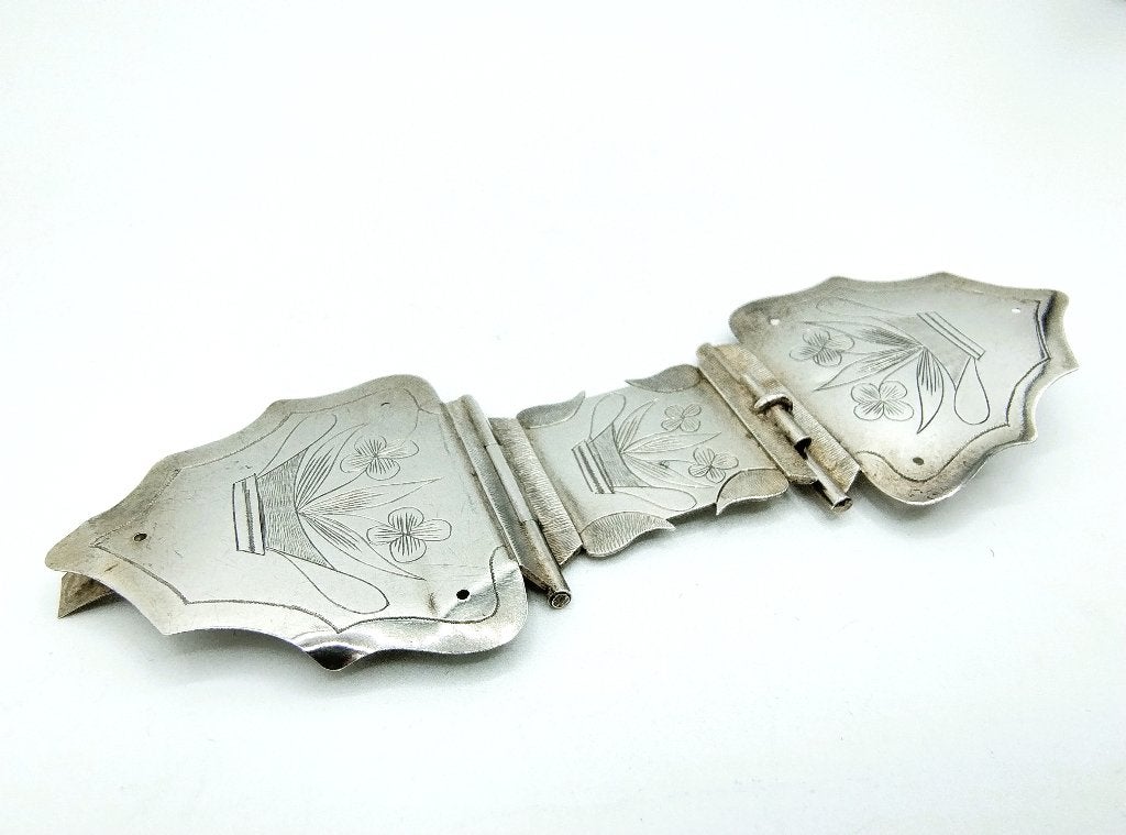 Zilveren bijbelslot, ca. 1870, Verzenden, Zilver