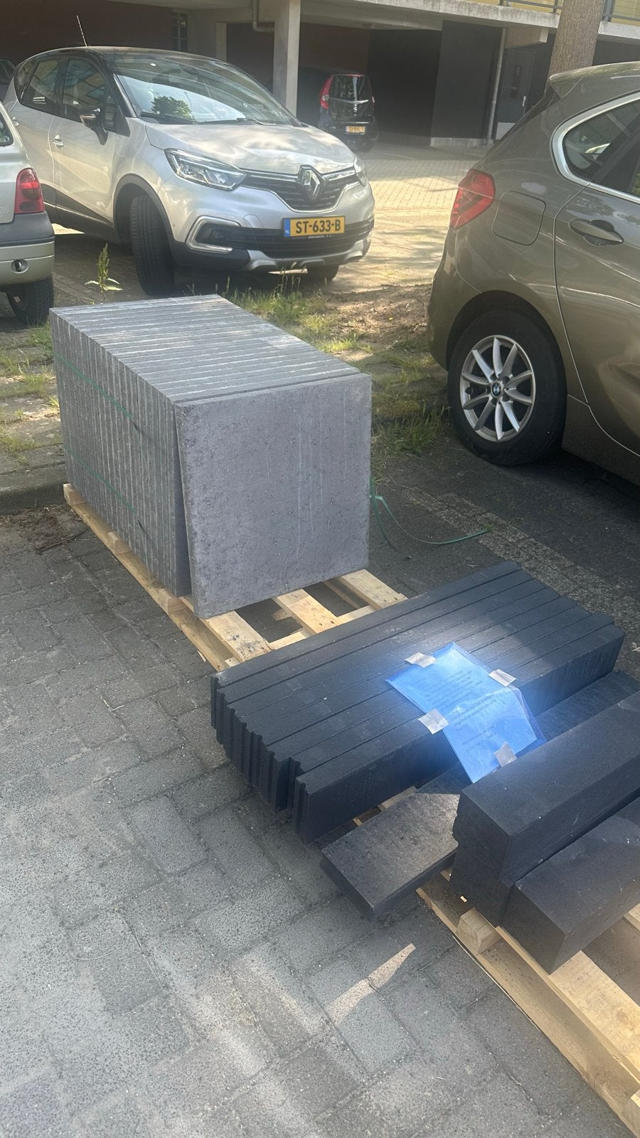Niewe Excluton tuintegels (overgebleven), Ophalen, Klinkers, Nieuw, 10 m² of meer