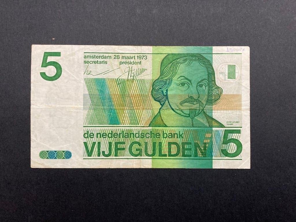 5 gulden 1973 Vondel 2de proefserie PL23.c2, Ophalen of Verzenden, 5 gulden, Los biljet