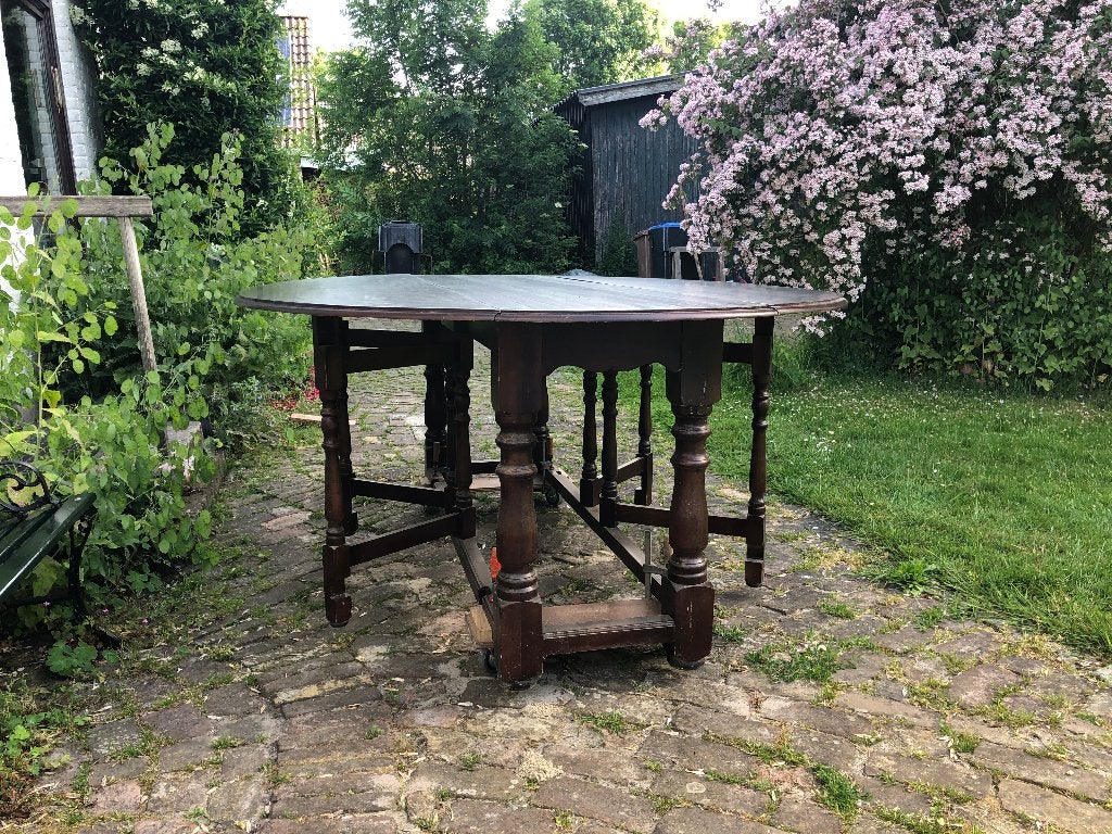 ovale eettafel, Huis en Inrichting, Ophalen, 100 tot 150 cm, 200 cm of meer, Zo goed als nieuw