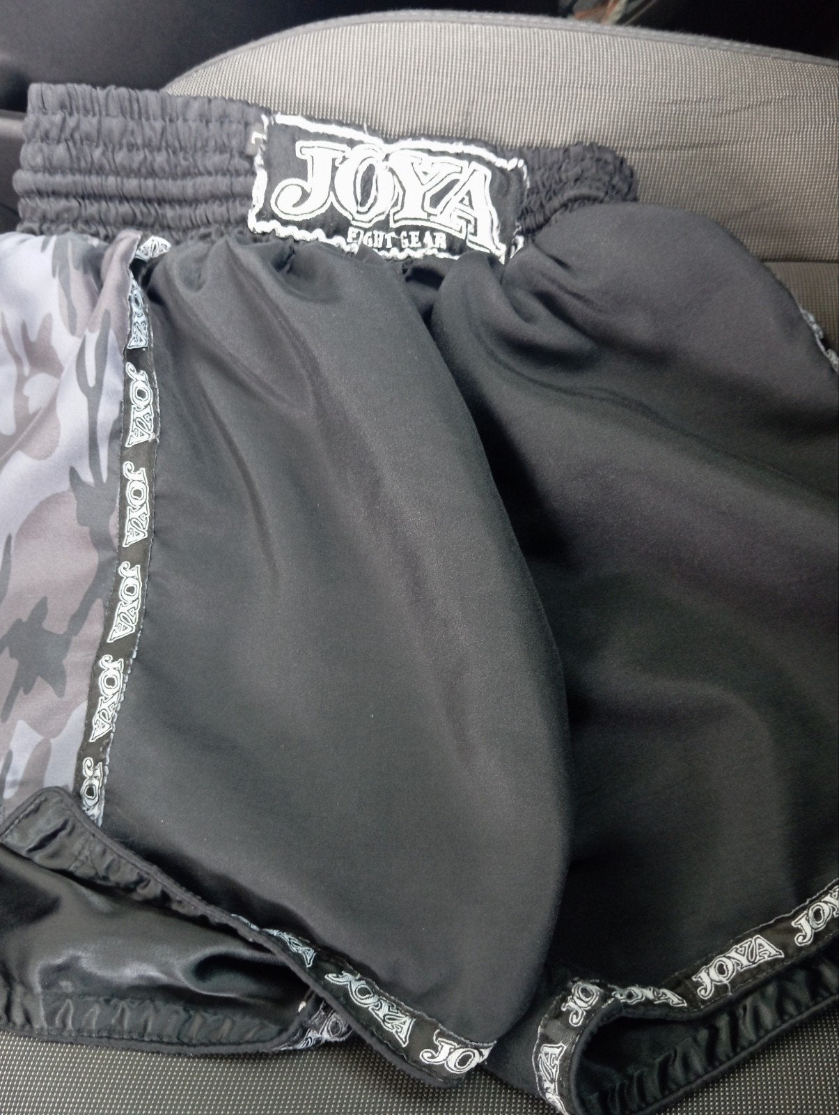 Joya Fight Gear Vechtsportbroekje - Zwart/Camo, Sport en Fitness, Vechtsporten en Zelfverdediging, Gebruikt, Overige, Vechtsportkleding