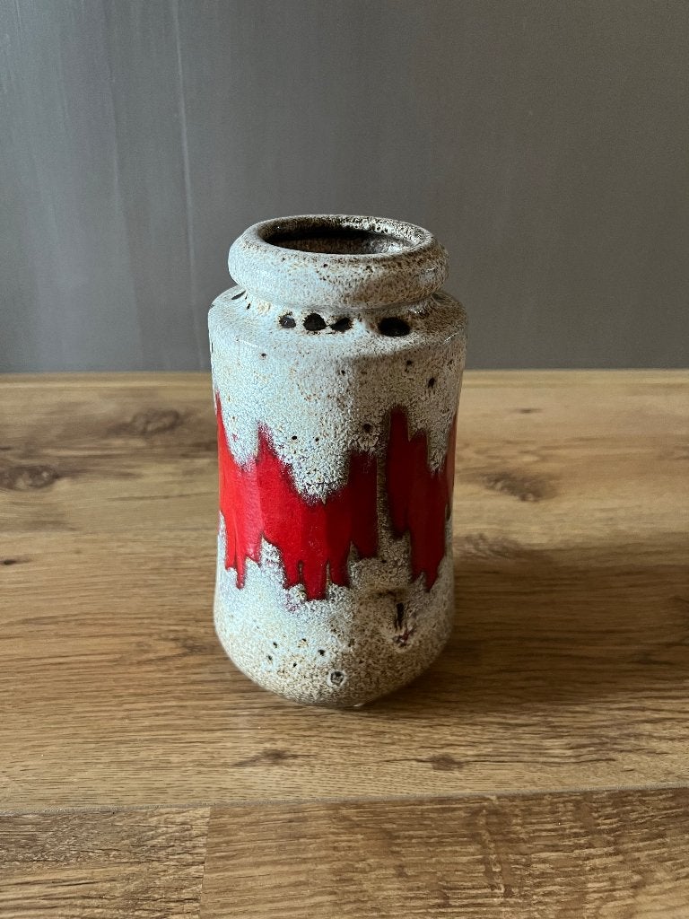 Retro vaas (rood), Antiek en Kunst, Antiek | Vazen, Ophalen of Verzenden