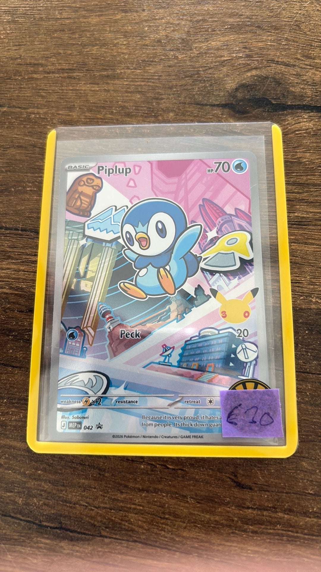 Mep 042 piplup, Ophalen of Verzenden, Nieuw, Losse kaart