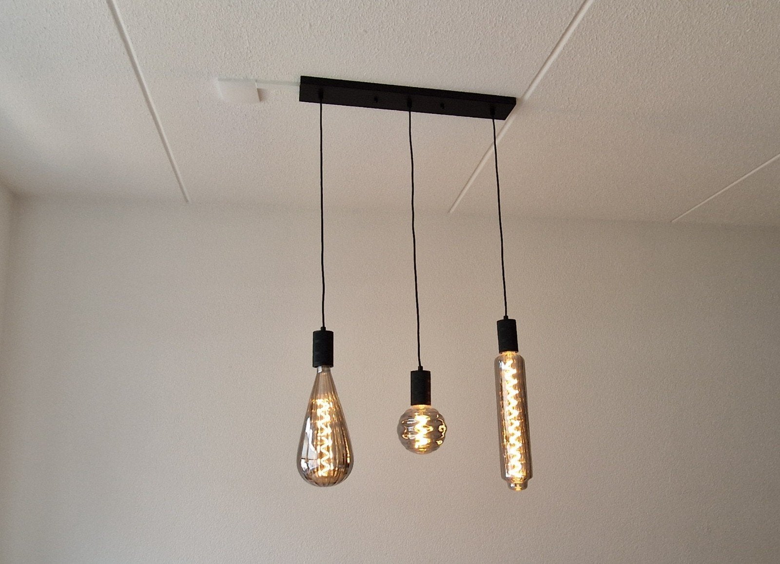 Eglo hanglamp - Zwart, exclusief lichtbronnen, Ophalen, Gebruikt, Metaal