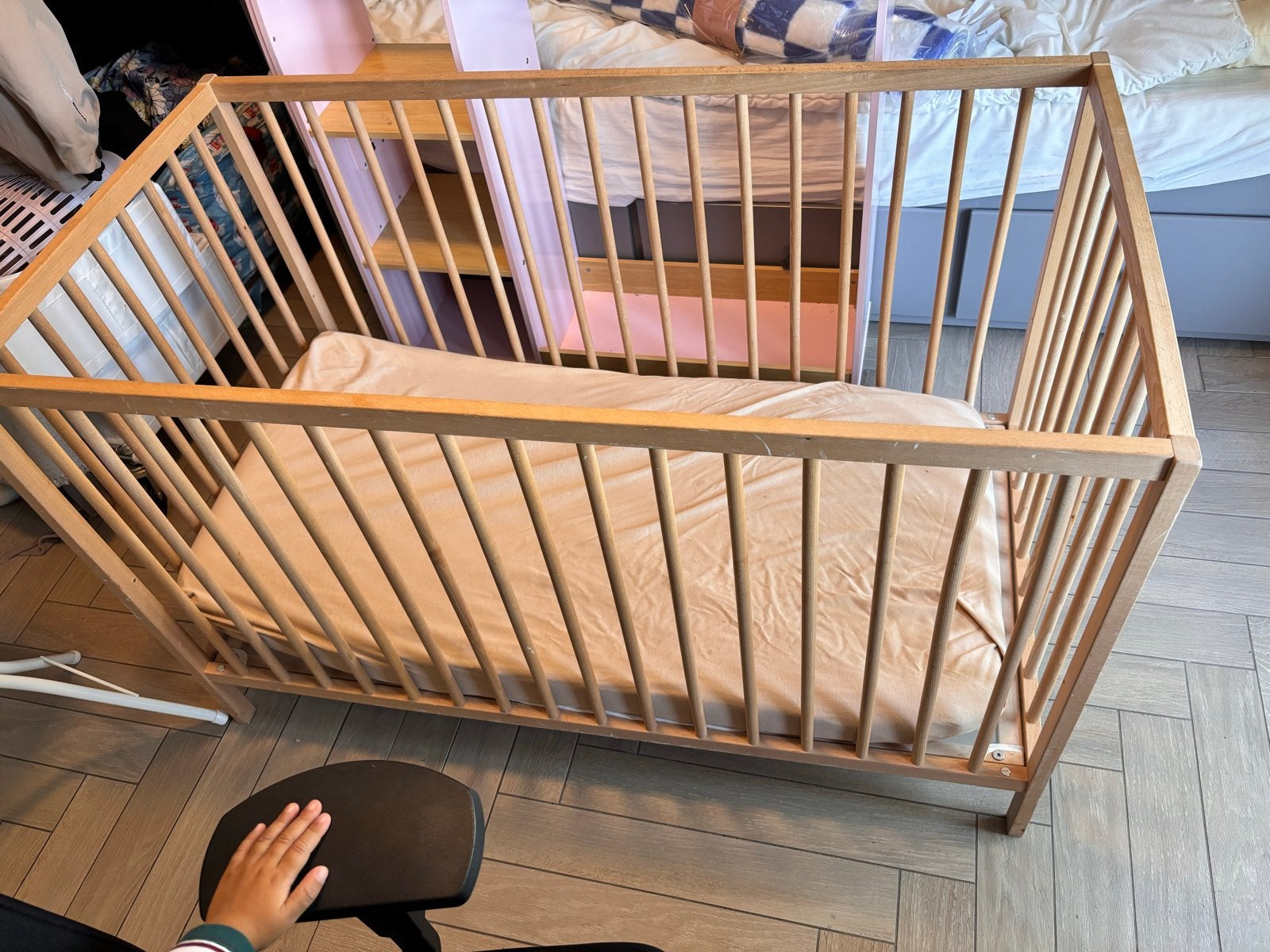 IKEA SNIGLAR Ledikant 60x120 met matras en hoes, Ophalen, Gebruikt, Ledikant