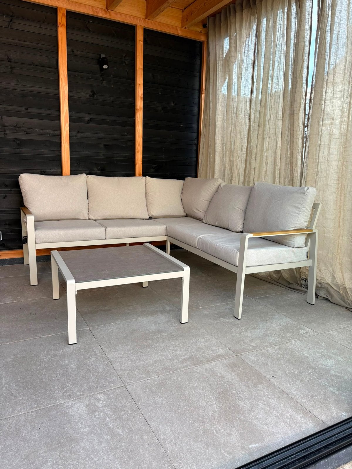 Nieuwe hoek loungeset/tuinbank, Ophalen, 5 zitplaatsen, Bank, Loungeset