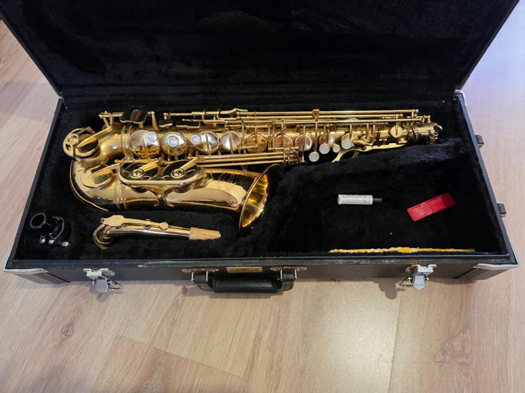 Alt Saxofoon Jupiter JAS 769, Ophalen of Verzenden, Gebruikt, Alt, Met koffer