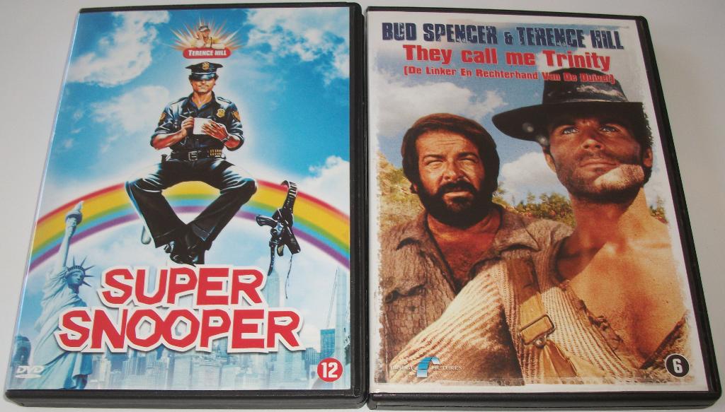Dvd *** BUD SPENCER & TERENCE HILL *** 2 stuks, Cd's en Dvd's, Vanaf 6 jaar, Ophalen of Verzenden, Zo goed als nieuw, Actiekomedie