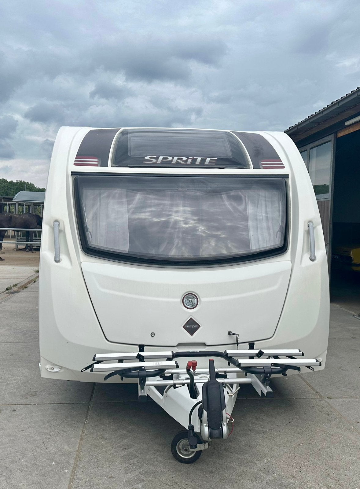 Sprite Alpine Sport 400 TF, Mover,Luifel,2014,Lichtgewicht!!, Caravans en Kamperen, Dwarsbed, Treinzit, 4 tot 5 meter, Sprite