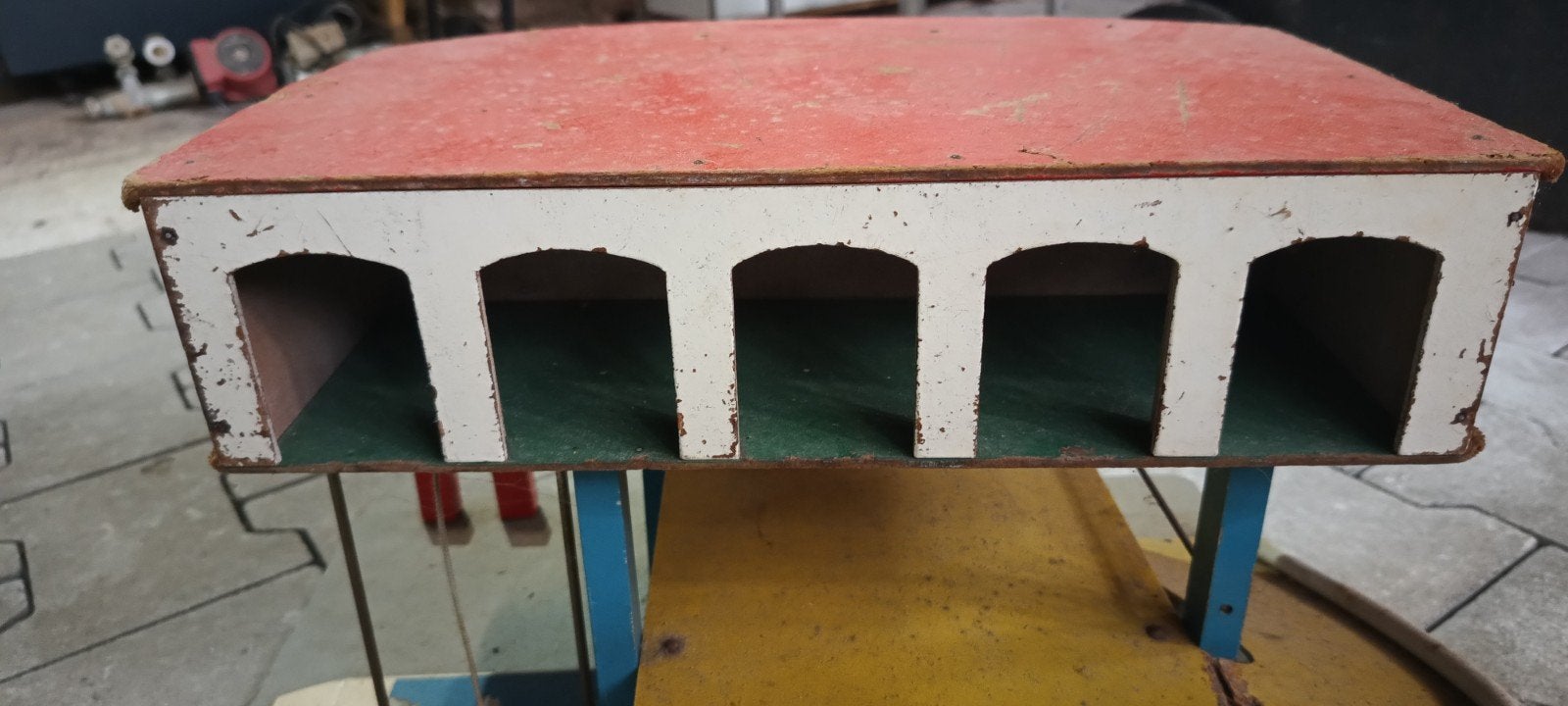 Antieke Wico Speelgoed Garage - Vintage Houten Speelgoed, Ophalen of Verzenden