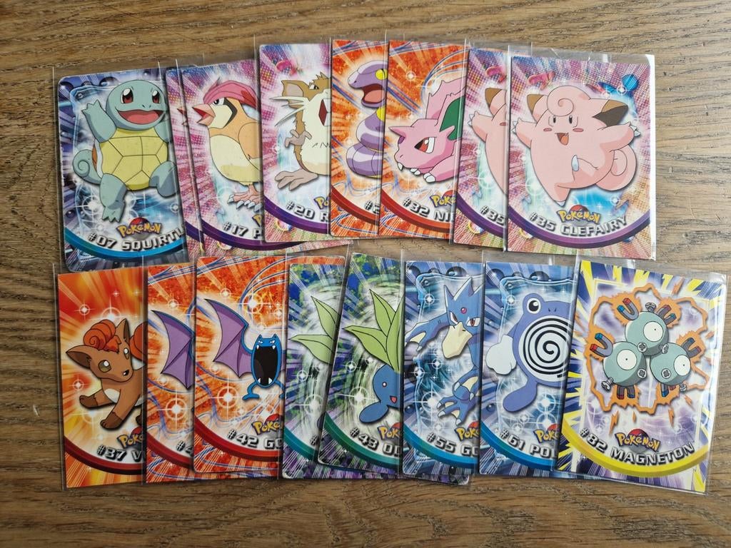 Pokemon Topps serie, Verzenden, Zo goed als nieuw, Meerdere kaarten