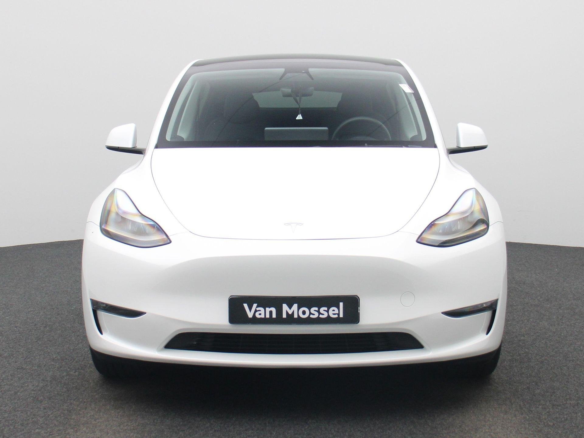 TESLA Model Y Long Range Dual Motor AWD | Lederen Bekleding, Auto's, Automaat, Stof, Gebruikt, Emergency brake assist
