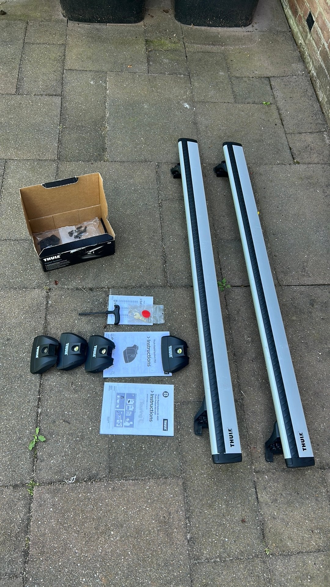 Thule wingbar dakdragers., Auto diversen, Dakdragers, Ophalen, Zo goed als nieuw
