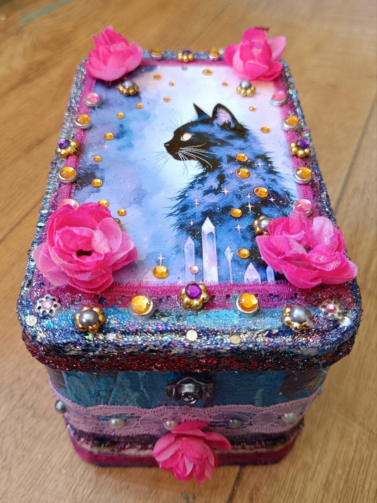 Black Cat Mystic Art, Ophalen of Verzenden, Nieuw, Rechthoekig, Overige materialen