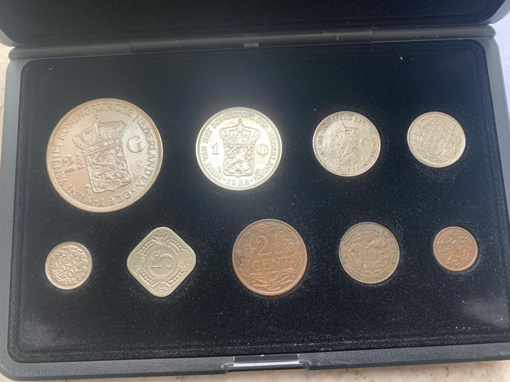 Krooncollectie 5 zilveren en 4 andere munten, Postzegels en Munten, Munten | Nederland, Ophalen of Verzenden, Koningin Beatrix