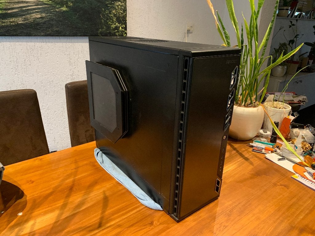 Robuuste Antec behuizing met DVD speler en transportschade, Computers en Software, Computerbehuizingen, Ophalen, Gebruikt
