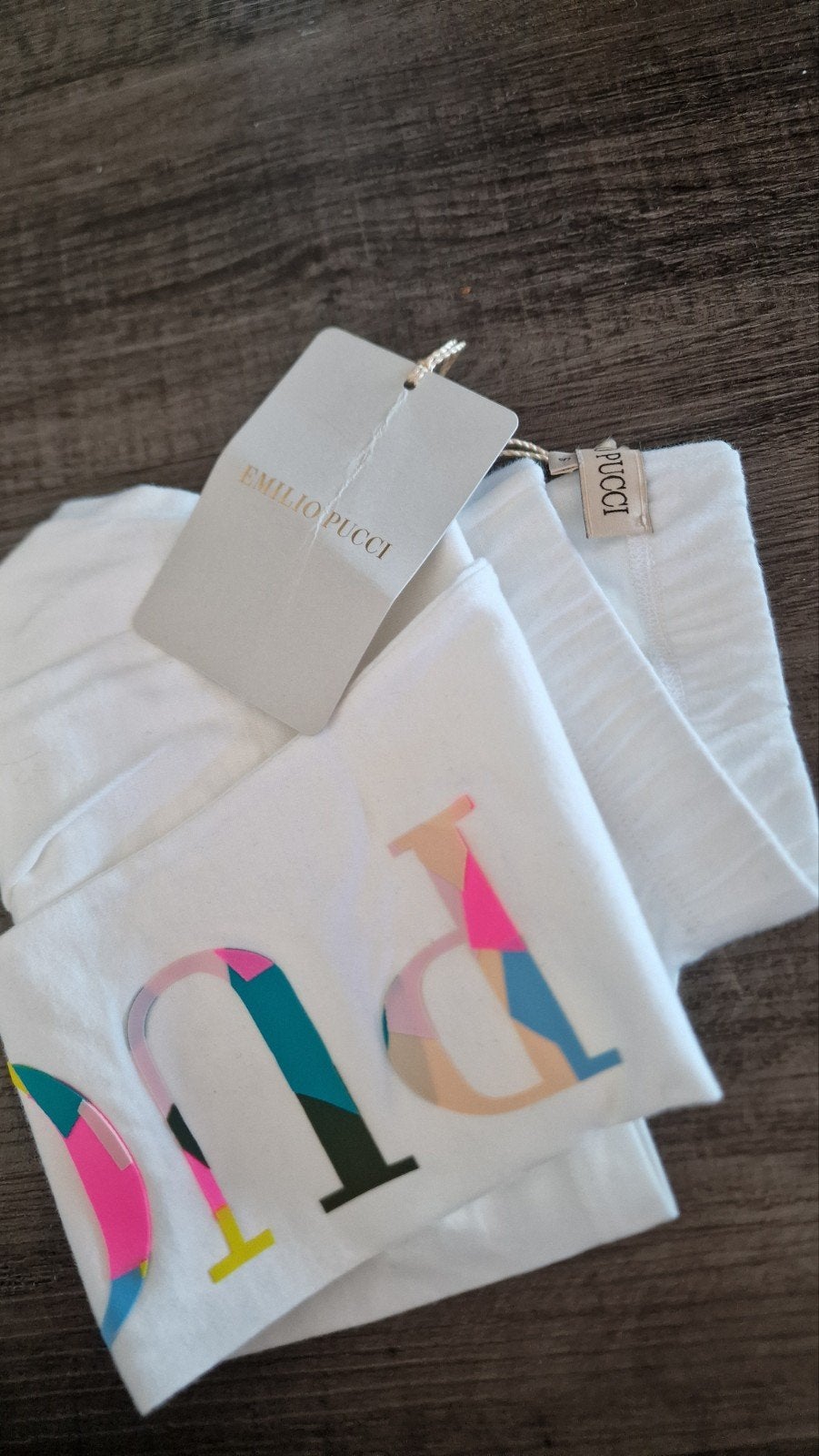 Emilio Pucci Legging Wit Maat 6 Jaar Nieuw met Kaartje, Broek, Emilio Pucci, Meisje, Nieuw