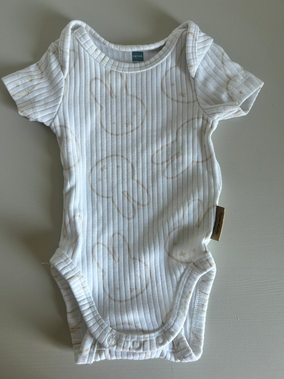 Meegroei romper 50 -56 nijntje, Verzenden, Zo goed als nieuw, Jongetje of Meisje, Nacht- of Onderkleding