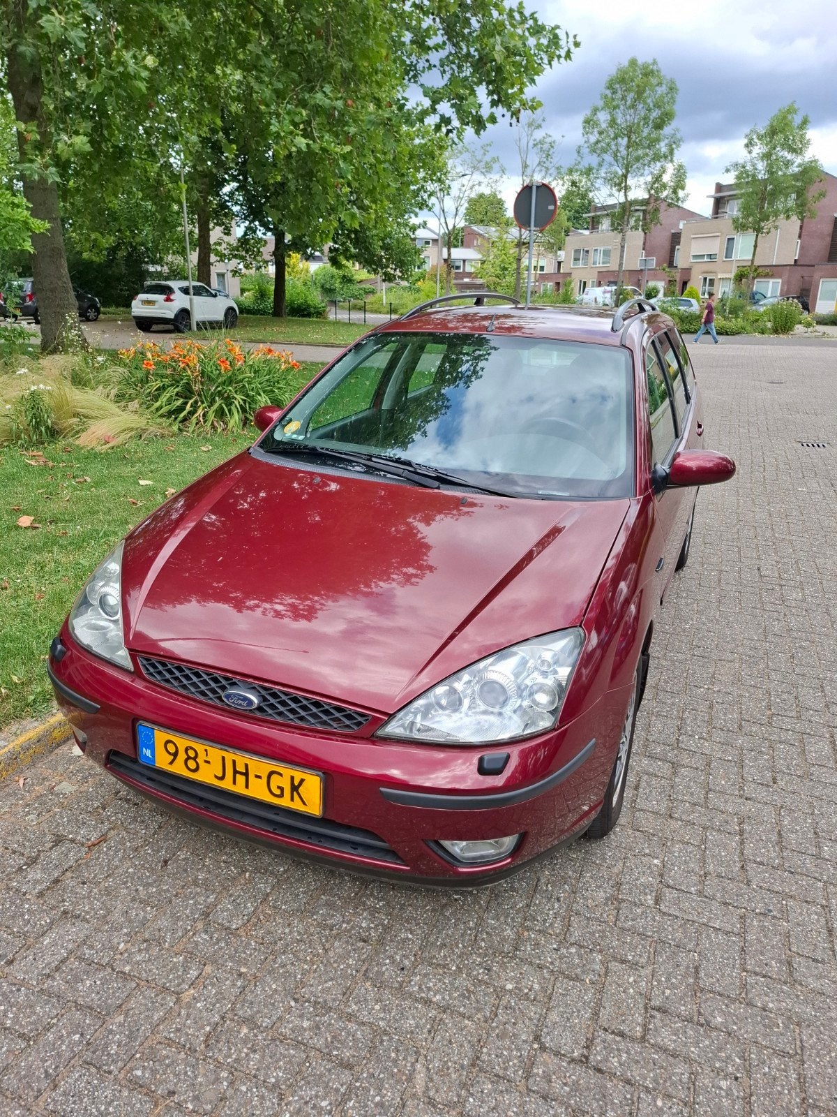 Ford Focus 1.6 I Wagon AUT 2002 Rood, Auto's, Ford, Particulier, Focus, Achteruitrijcamera, Benzine, D, Stationwagon, Automaat