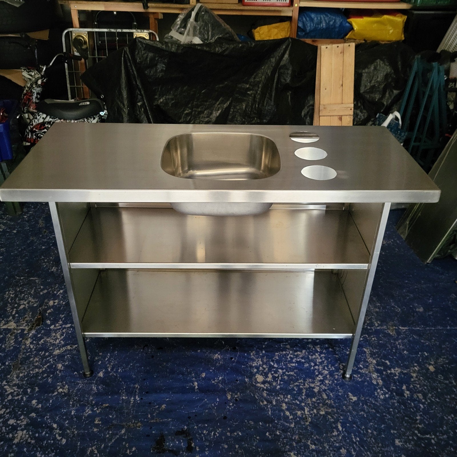 RVS tafel voor schaafijs, Ophalen, Gebruikt