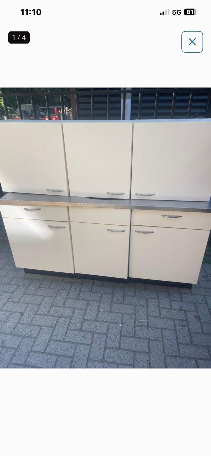 Keukenblokje bruynzeel, Ophalen, Gebruikt, Staal of Rvs, Enkelwandige keuken