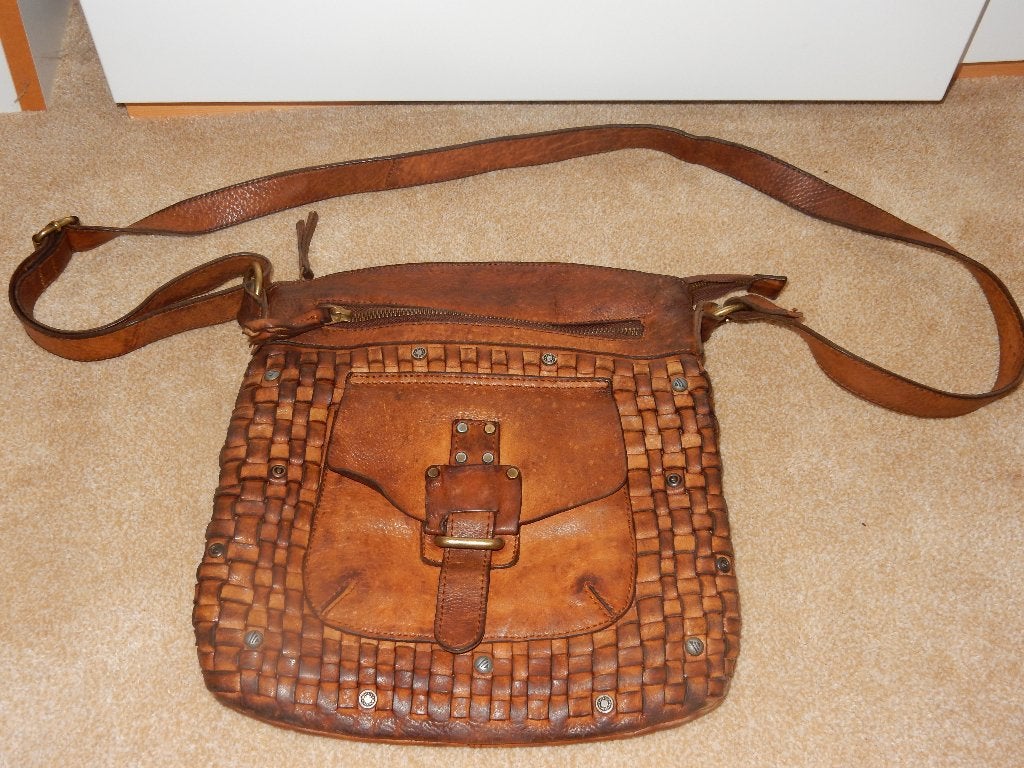 Leren shoudertas Harbour 2nd crossover bag, Ophalen, Zo goed als nieuw, Bruin, Schoudertasje
