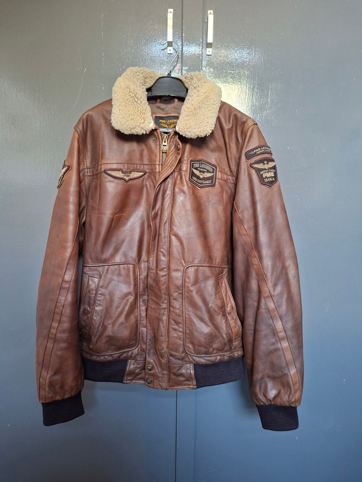 PME Legend Hudson Leren Jas - Maat XL, Bruin, Maat 56/58 (XL), Ophalen of Verzenden, PME Legend