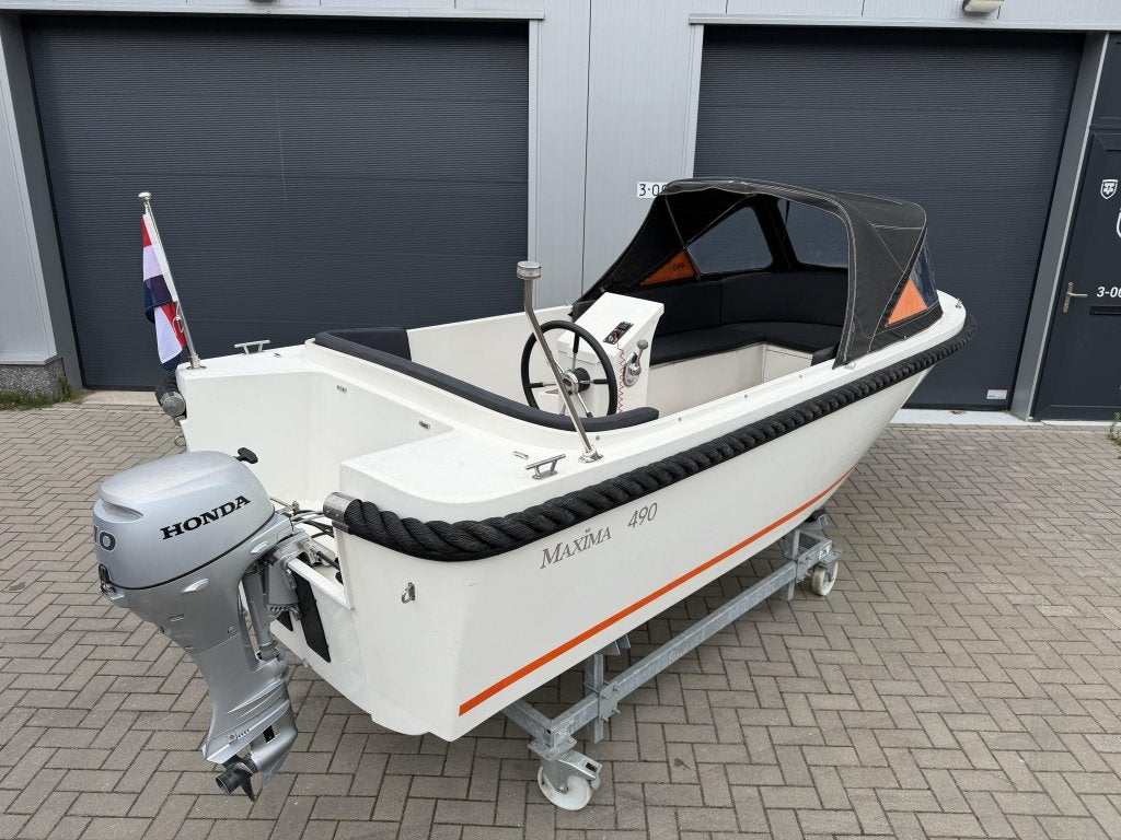 Luxe Maxima 490 Sloep Compleet incl. Honda 10PK 4-takt, Watersport en Boten, Sloepen, Wfwatersport@botenverhuurhoorn.nl, 2 m, Maxima
