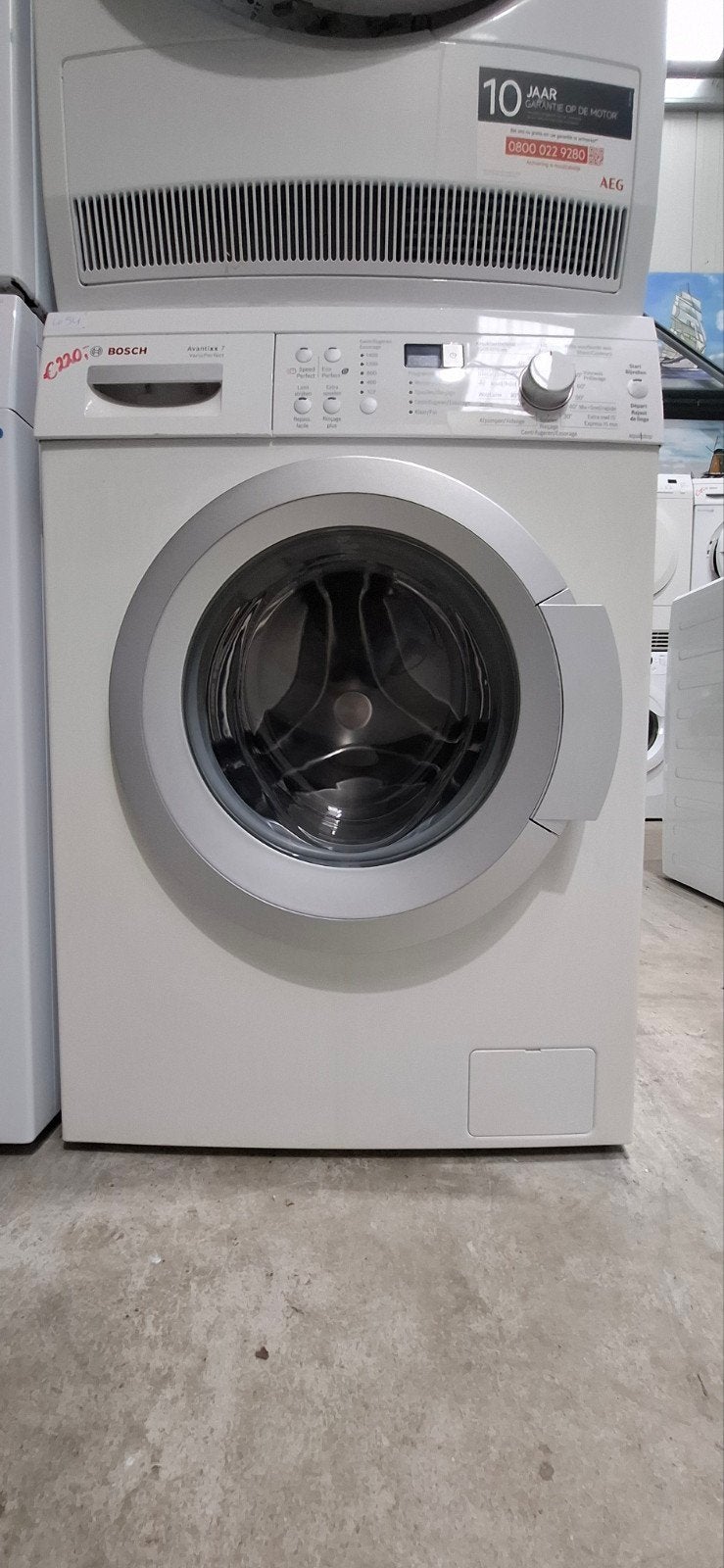 Bosch avantixx  7 wasmachine, 6 maand garantie 4154, Ophalen, 1200 tot 1600 toeren, Minder dan 85 cm, 8 tot 10 kg