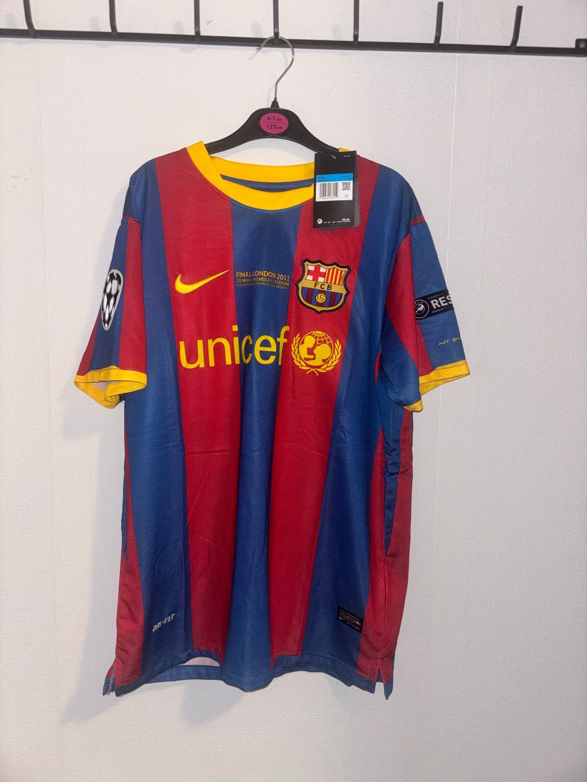 FC Barcelona Messi Thuisshirt 2011 Champions League, Ophalen of Verzenden, Nieuw, Maat 48/50 (M), Blauw