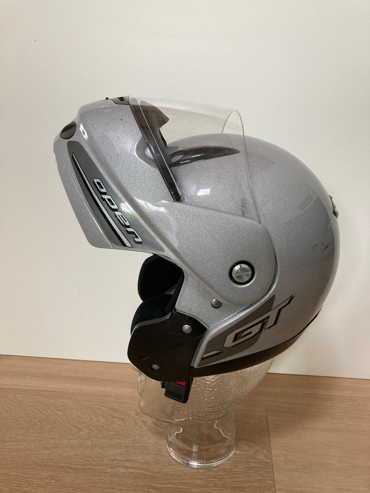 Systeemhelm AGV GT Zilver/ grijs S 54/56cm, Motoren, Systeemhelm, Ophalen of Verzenden, AGV, S
