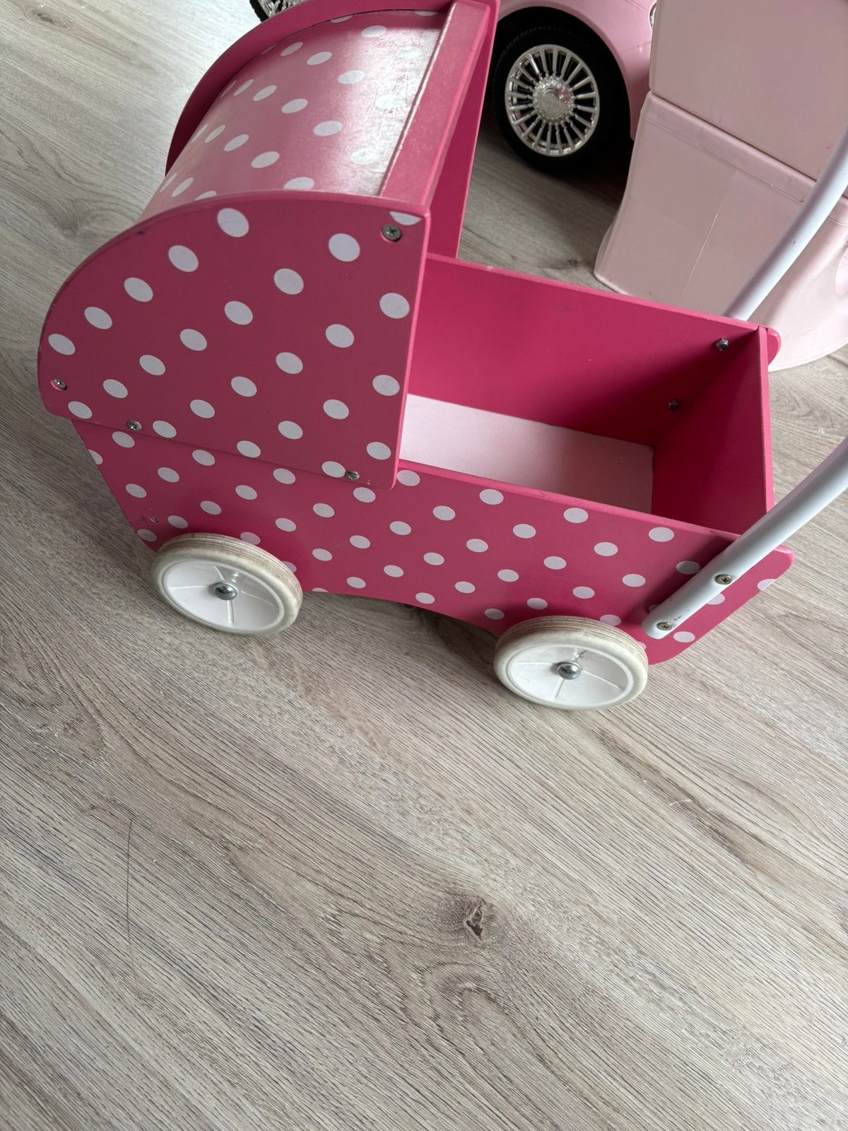 Houten poppenwagen, Ophalen of Verzenden, Gebruikt, Babypop