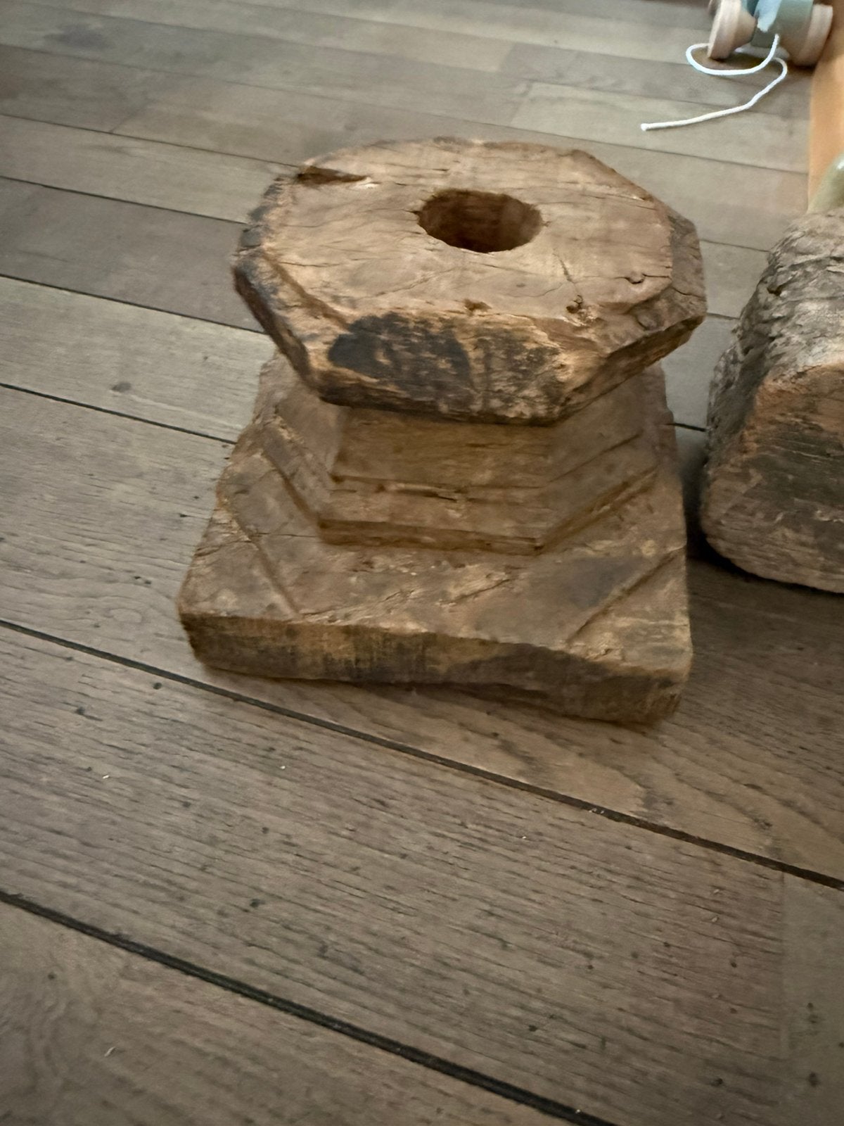 Houten poer aura peeperkorn, hoffz , sober inr, Ophalen of Verzenden, Zo goed als nieuw