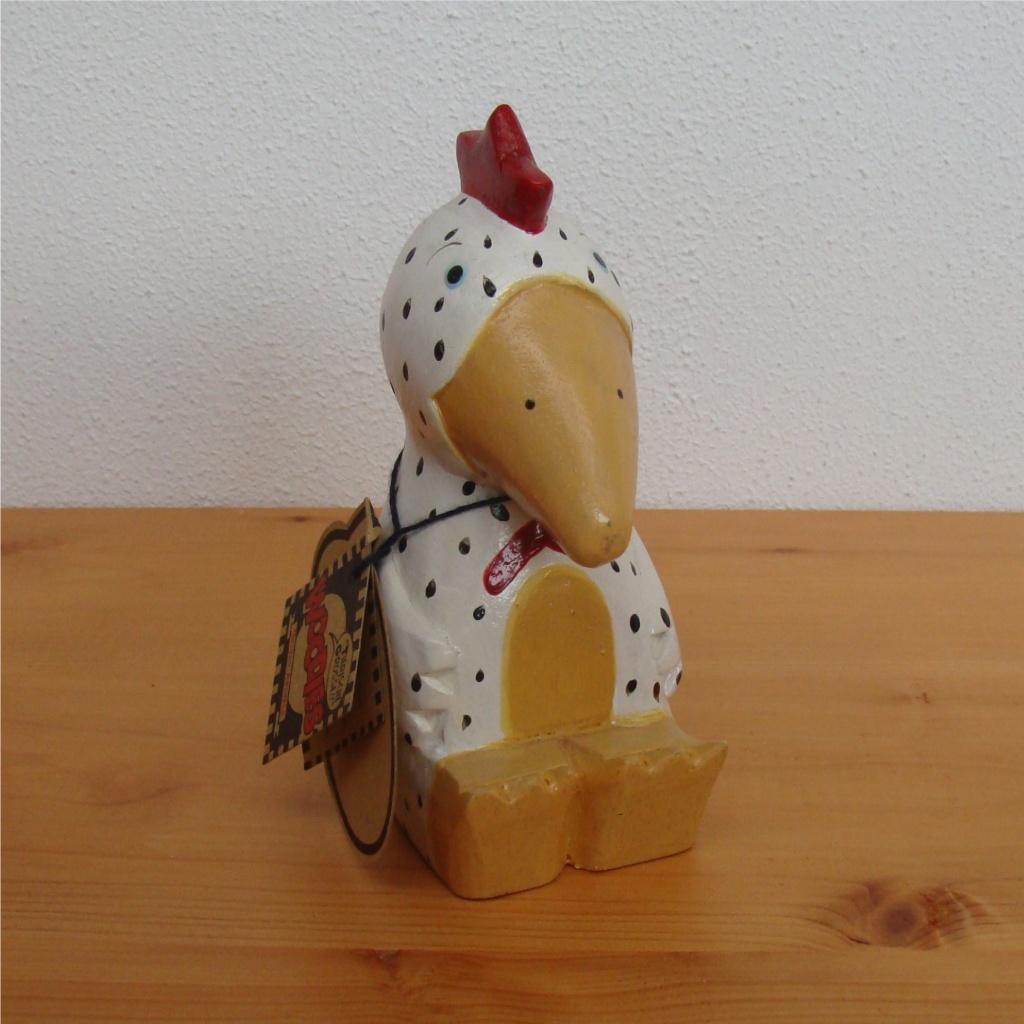 Leuke decoratieve kip van hout. Handbeschilderd., Hout, Meerkleurig, Overige stijlen, Nieuw