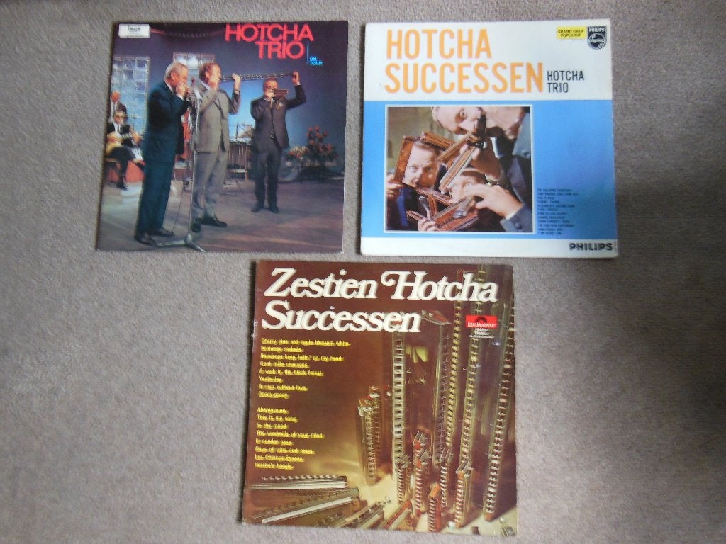 3 x HOTCHA TRIO -  LP -  Mondharmonica  1975, Cd's en Dvd's, LP, Gebruikt, Overige genres, 12 inch