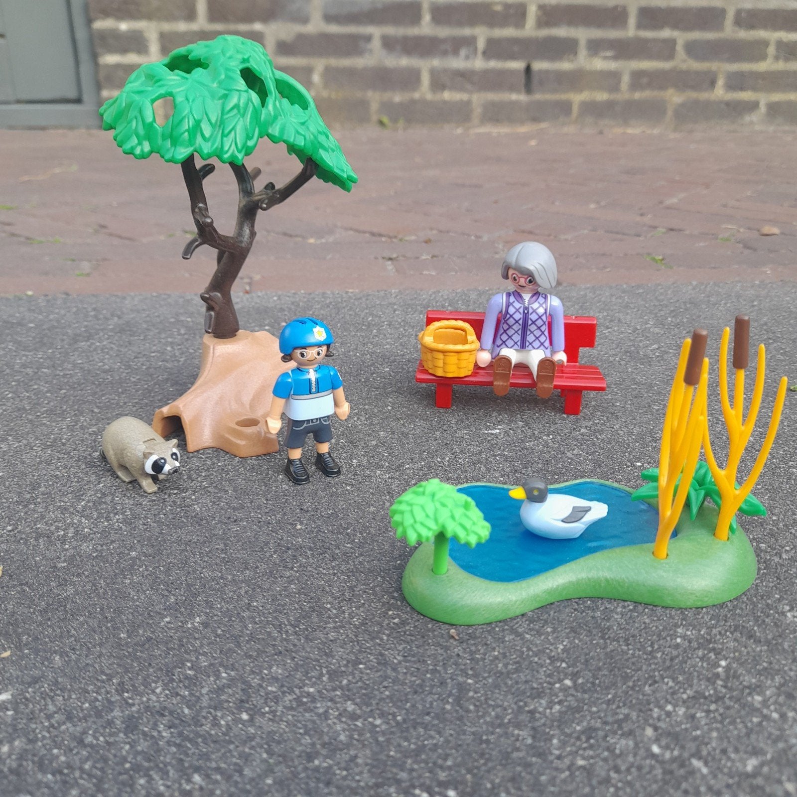 Playmobil Park Scène met Figuren en Dieren, Ophalen of Verzenden, Gebruikt, Jongen of Meisje