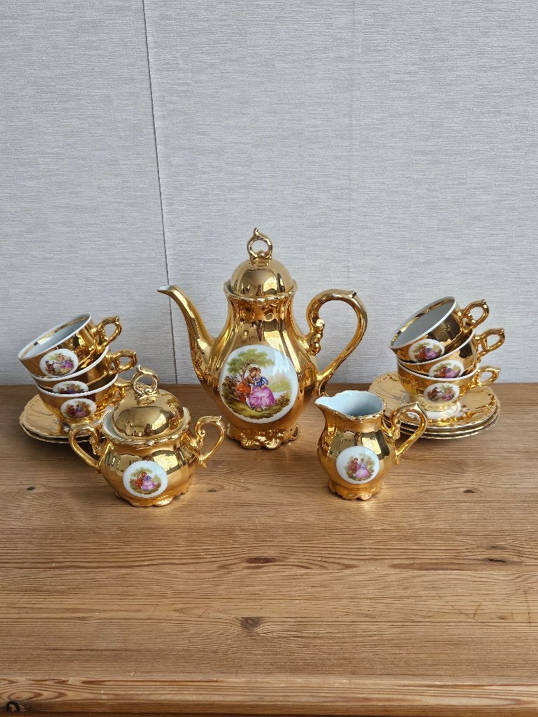 Oud Thee service, Ophalen, Gebruikt, Meerkleurig, Overige materialen
