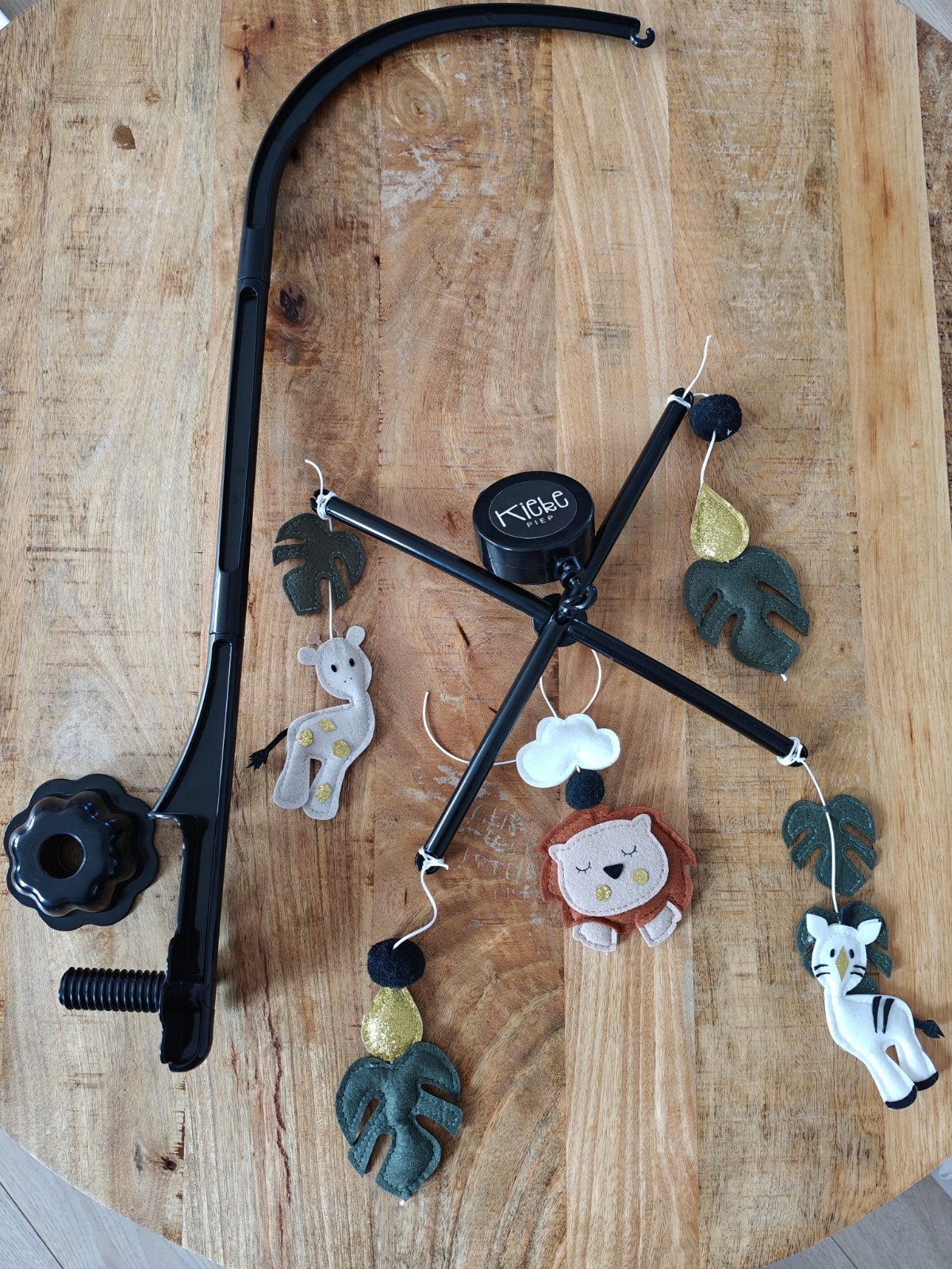 Kiekepiep Muziekmobiel Jungle Dieren met boxmobiel houder, Kinderen en Baby's, Speelgoed | Babyspeelgoed, Ophalen of Verzenden