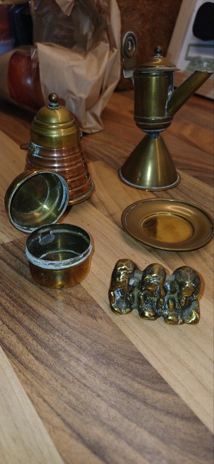 Diverse messing en koperen decoratieve items, Ophalen of Verzenden