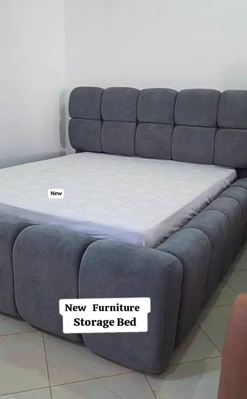Luxe Bed met Hoofdbord – Perfect voor Elke Slaapkamer, Verzenden, Nieuw, Tweepersoons, Stof