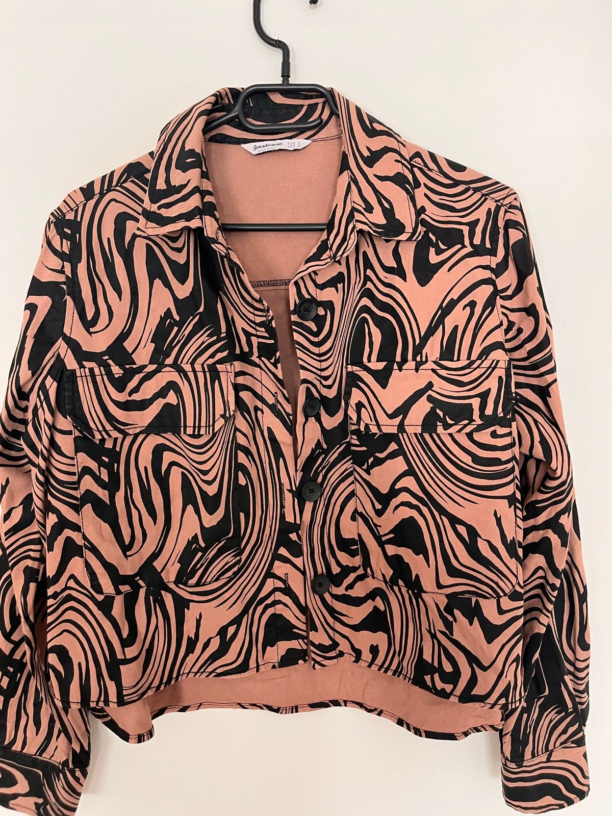 Stradivarius blouse met zebraprint, Ophalen of Verzenden, Zo goed als nieuw, Maat 36 (S), Roze