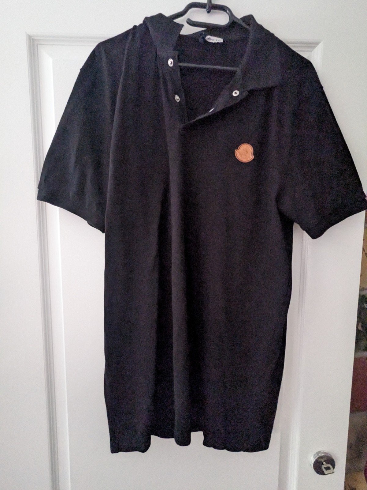 Moncler Industries Logo Polo Shirt Zwart, Moncler, Zwart, Maat 56/58 (XL), Ophalen of Verzenden