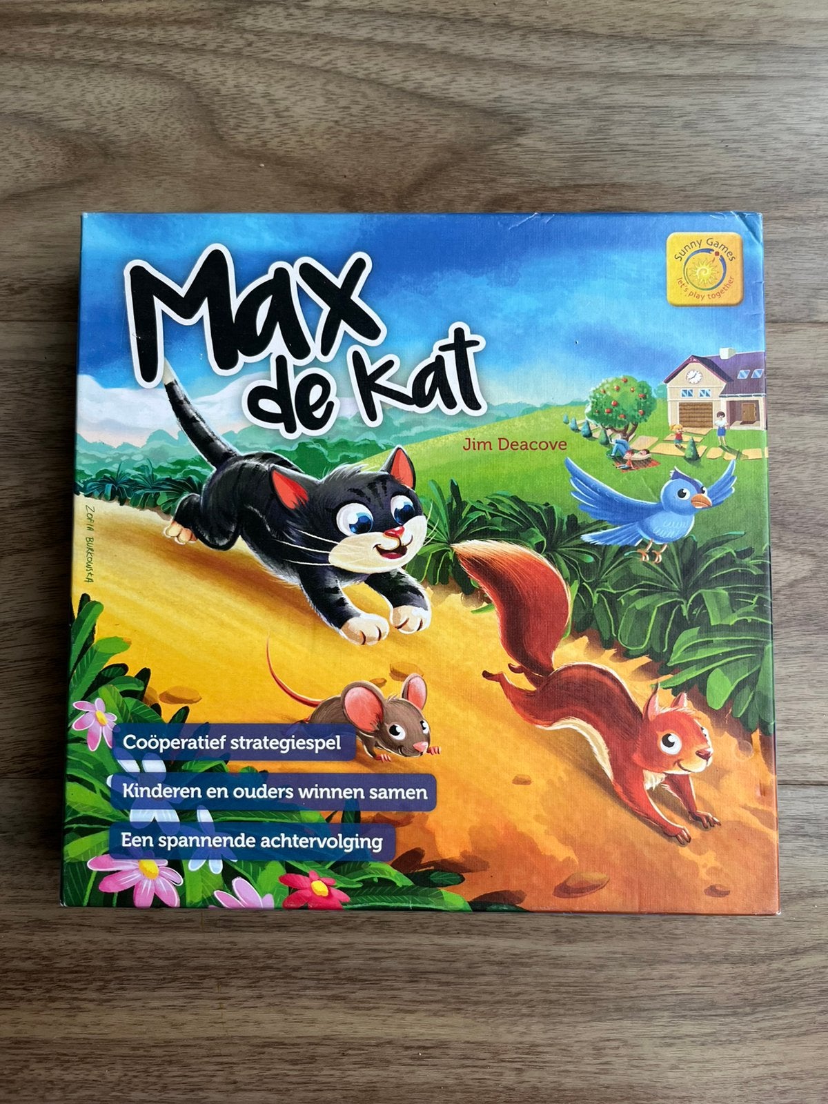 Sunny Games - Max de Kat - Een coöperatief strategiespel, Een of twee spelers, Ophalen of Verzenden, Gebruikt