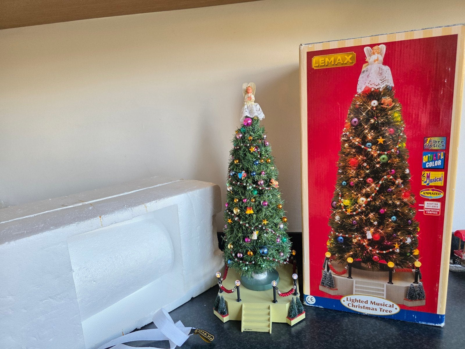 Lemax Retired Lighted Musical Christmas Tree kerstboom, Ophalen, Gebruikt
