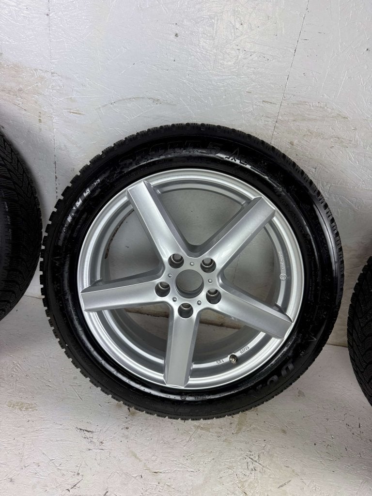 Volkswagen Golf Caddy Seat Leon velgen 17" 5x112 winterset, Auto-onderdelen, Banden en Velgen, Niet ingevuld, Gebruikt, Banden en Velgen