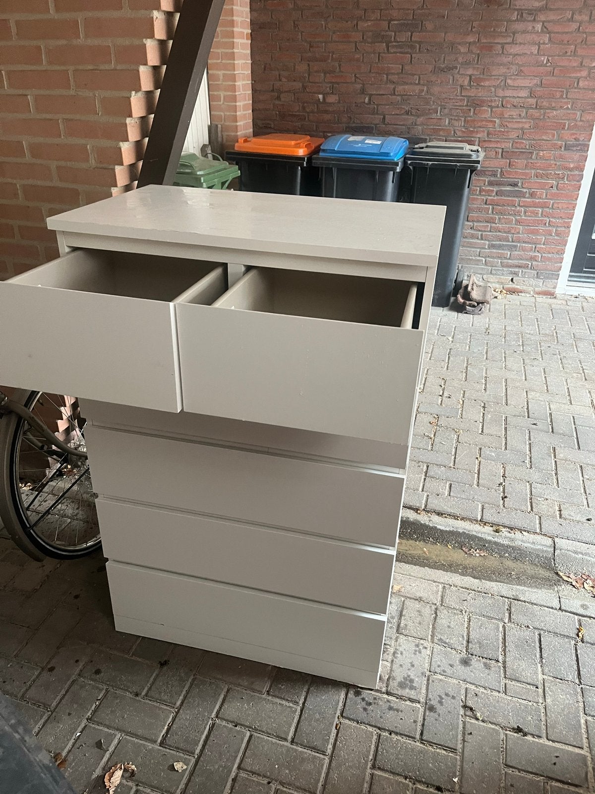 Mooie witte IKEA ladekast met 6 laden, Ophalen, Gebruikt, 5 laden of meer, 100 tot 150 cm