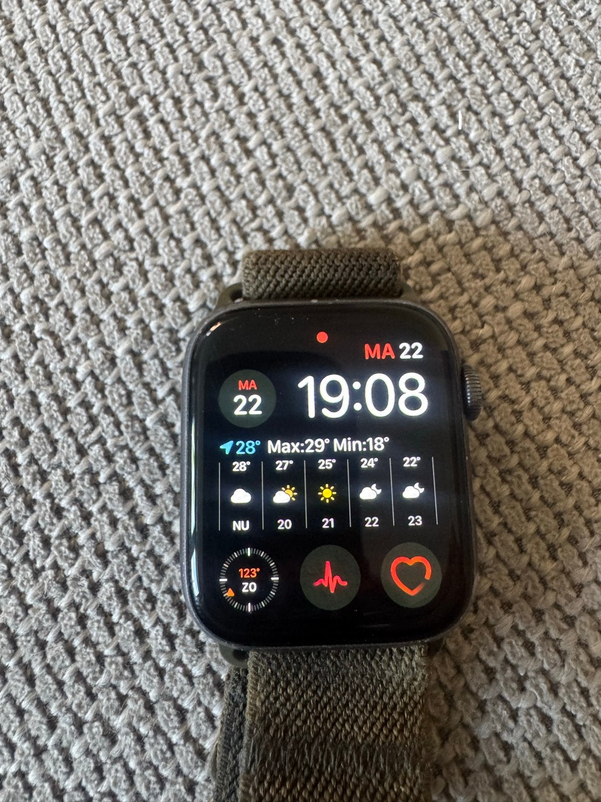 Apple Watch Series 5 - Gebruikt, Gebruikt, Hartslag, Zwart, IOS